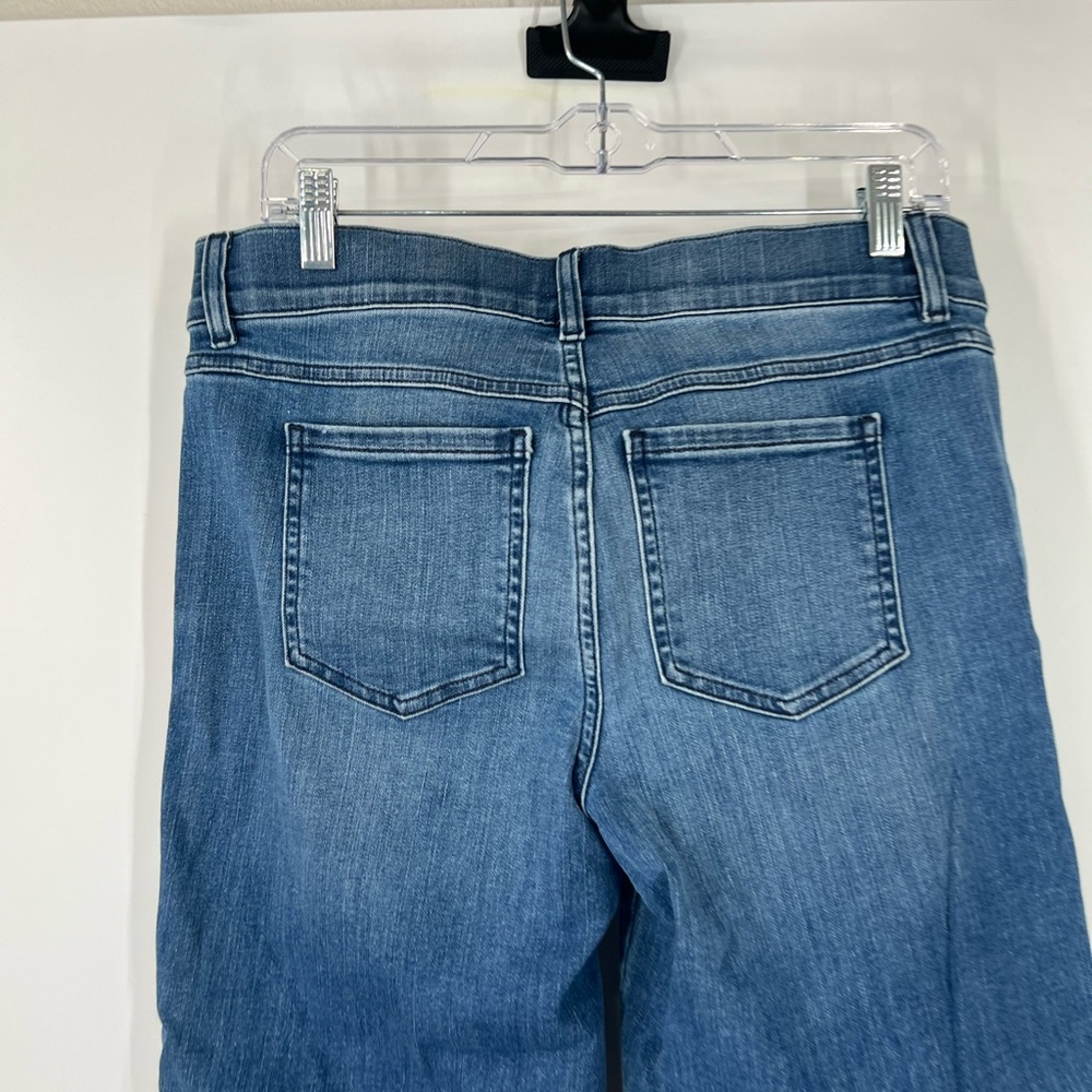 SPANX Denim Cropped Kick Flare Jeans Vintage Indigo 20541Q - Picture 6 of 8